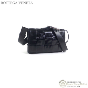 ボッテガ ヴェネタ （BOTTEGA VENETA） イントレチャート スモール カセット ショルダー バッグ 717587 ブラック（新品）