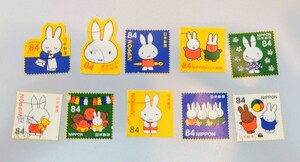 使用済み切手　ミッフィー　記念切手　10枚セット　84円切手　2019年