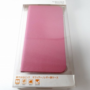 iPhone 8 Plus 7 Plus ブックタイプケース スマホケース ピンク 新品 未使用