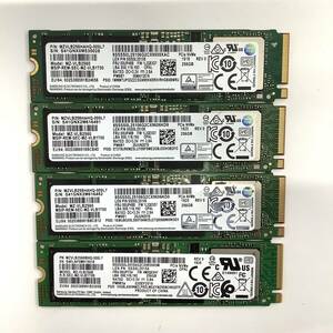 K60410157 SAMSUNG 256GB NVMe SSD 4点【中古動作品】