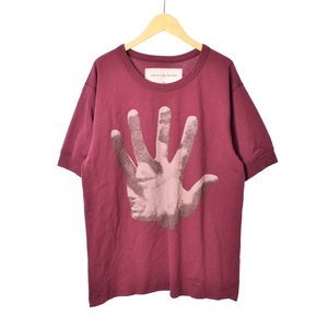 ドリスヴァンノッテン DRIES VAN NOTEN Verner panton 19SS Hand Tshirt Tシャツ カットソー 半袖 クルーネック ハンド L ボルドー メンズ