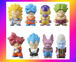 新品未開封★ドラゴンボール超 超戦士ミニフィギュアセット1 + セット2 /バンダイ.ソフビ