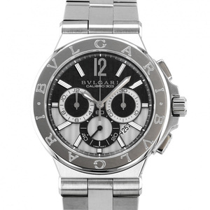 ブルガリ BVLGARI ディアゴノ カリブロ303 DG42BSSDCH シルバー/ブラック文字盤 新品 腕時計 メンズ