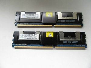 ★中古品NANYAサーバー用メモリ2R×4 PC2-5300F-555-11-E2★2G×2枚 計4GB