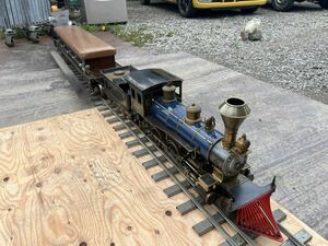 ［引き取り限定］希少 小川精機 ライブスチーム 弁慶号 BENKEI 鉄道模型 蒸気機関車 LOCOMOTIVE WORKS 369 ジャンク品　線路付き