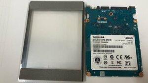 送料無料★TOSHIBA SSD 2.5インチ　ノート用HDD SATA THNSNC128GNSJ 128GB HDDマウンター付★中古動作品