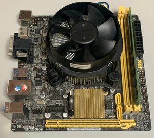 【中古/ボード反り等】ASUS H81I-PLUS DP/P30AD/DP_MB i5-4460 8GBメモリ1枚 パネル無し CPUクーラー有 / Mini-ITX LGA1150