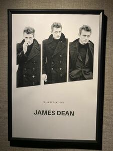 ジェームス ディーン JAMES DEAN 50s A4 ポスター 額付き 送料込み ①