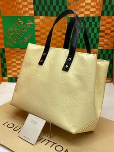 1円◇極美品◇LOUISVUITTON◇ヴェルニ◇ペルル◇モノグラム◇リードpm◇艶消し◇クリーム×ブラック◇ルイヴィトン◇ミニトートバッグ◇