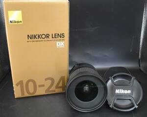 W4-90 【動作確認済み】NIKON AF-S NIKKOR DX 10-24mm F3.5-4.5 G ED ニコン カメラレンズ 光学機器 箱付き 現状品