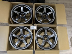 【2108047】リペア品 YOKOHAMA ADVAN Racing GT 18×10.5J +15 12J +27 PCD114.3 5H