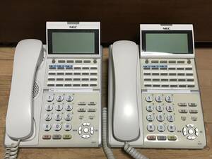 ☆DN012　2点セット 現状品 ビジネスフォン NEC DT400 シリーズ DTZ-24D -2D　中古　0129