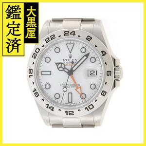 2020年2月 正規 ROLEX ロレックス 時計 エクスプローラーII 216570 ホワイト文字盤 42mm SS 自動巻き メンズ M【200】