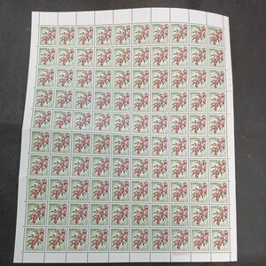 銘版（大蔵省印刷局製造)６円切手　100枚　なんてん