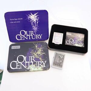 ジッポー 90s 1999年 OUR CENTURY オイルライター シルバー ZIPPO USA製 メンズ 220927