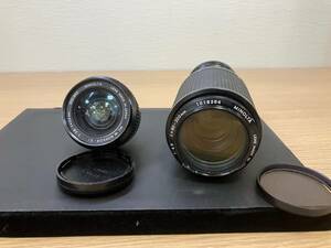 14562 ミノルタ MINOLTA レンズ MC W.ROKKOR-SI 1:2.8 24mm ROKKOR 1:4.5 80-200mm 2本セット メンテ OH 部品取り ※説明と画像を！