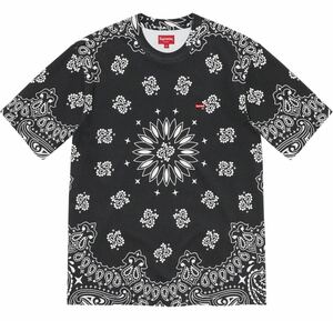 ☆名作☆超激レア☆Supreme Small Box Tee Bandanaシュプリームバンダナ柄スモールボックスロゴTシャツ黒