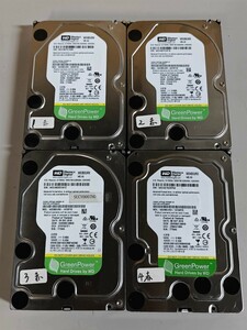 ★WD30EURX 3TB 3本とWD40EURD 4TB 1本★内藏 HDD ★3.5インチ★ 【ジャンク】★