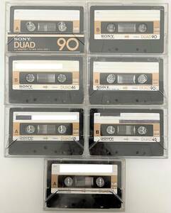 SONY ソニー ＊DUAD TYPEⅢ（Fe-Cr）POITION フェリクロムポジション カセットテープ 46分×4 90分×3 7本 音響 レコーディング 機材 録音