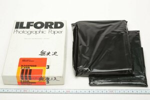 ※【使用途中】 ILFORD イルフォード 印画紙 無光沢? 13cm x 18cm 2L キャビネ カビネ 箱付 c0385