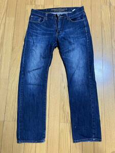 ◆◆American Eagle Outfitters 濃紺 デニム ジーンズ 古着 W30 ◆◆
