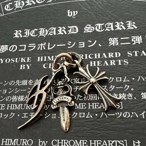 1円☆中古品☆クロムハーツ☆ツアーグッズ☆チャーム☆SV.925☆3ピース☆氷室京介 コラボ☆BEAT HAZE ODYSSEY☆シルバー☆ペンダント☆