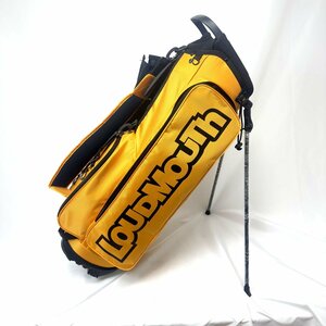 1円/未使用品/わけあり★ラウドマウス　LM-CB0019 8.5型 スタンド キャディバッグ　Yellow（993）イエロー ★Loudmouth ビッグロゴ仕様★