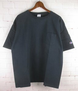 ST10303 Champion チャンピオン ポケット付き Tシャツ T1011 USA製 X-LARGE 未使用 ネイビー（クリックポスト可）