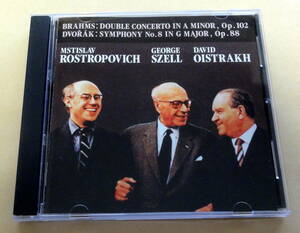 ブラームス ドッペルコンチェルト:オイストラフ/ロストロポーヴィチ CD Brahms Dvorak Mstislav Rostropovich George Szell David Oistrakh