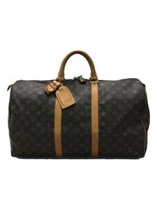 LOUIS VUITTON◆キーポル50_モノグラム_BRW/PVC/BRW