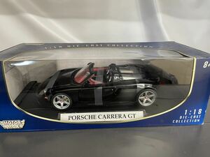 MOTOR MAX ミニカー 1/18 PORSCHE CARRERA GT ブラック　オープンカー