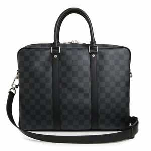 （未使用保管品）ルイ ヴィトン LOUIS VUITTON ポルトドキュマンヴォワヤージュ PDV PM ビジネスバッグ ダミエグラフィット 黒 N41478