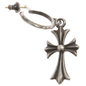 CHROME HEARTS クロムハーツ TINY CH CROSS タイニー CH クロス フープピアス シルバー 国内ギャランティ付き