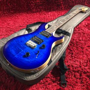 エレキギター Paul Reed Smith PRS SE Custom24 Faued blue Burst ソフトケース アートアンドビーツ 動作確認済み