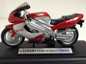 ヤマハ YAMAHA YZF1000R THUNDER ACE サンダーエース 1996年~2003年式 1/18 約11.3cm ウェリー オートバイ バイク ミニカー 送料￥300