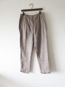 未使用 KristenseN DU NORD / クリステンセン ドゥ ノルド L-103 Tencel Linen Pants 2 GRAY * パンツ レディース