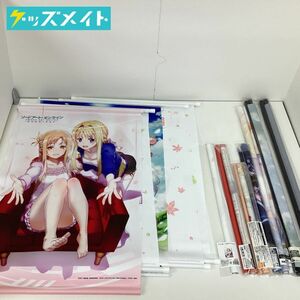 【同梱不可/現状】 アニメ ゲーム 他 タペストリー まとめ売り SAO テイルズオブ × ハローキティコラボ 他