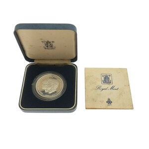 【英国 記念コイン】1981年 イギリス チャールズ皇太子&ダイアナ妃 成婚記念 銀貨 SILVER PROOF Royal Mint コレクション 現状品 M743
