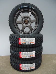 新品マッドスタ-ラジアルM/T155/65R13☆アゲバンアゲトラ軽バン軽トラハイゼットエブリ-キャリ-Nバンアトレ-ラパンウェイクサンバ-ピクシス