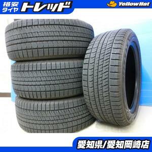 235/50R18 中古 深溝 2021年製 スタッドレス 4本 SET ブリヂストン ブリザック VRX2 アルファード ヴェルファイア LS GLA X3 Q3 岡崎