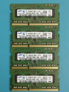 動作確認 SAMSUNG製 PC3-12800S 1Rx8 2GB×4枚組=8GB 88890010711