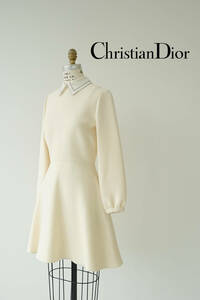 Christian Dior クリスチャンディオール フレア スカート ワンピース ドレス 841D03A1166 size 36 