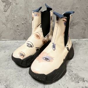 希少 美品 Vivienne westwood CHAOS 目 アイズ ブーツ ヴィヴィアンウエストウッド サイドゴアブーツ 靴