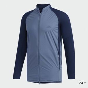 2XOサイズ【新品タグ付き】アディダス ストレッチ フルジップ長袖ジャケット adidasGOLF　EJ7315 メンズ　ゴルフウェア※ラスト１点