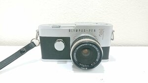 SALE 1円～　OLYMPUS　PEN-F　一眼レフフィルムカメラ　Olimpus　E.Zuiko　Auto-W　1：4　ｆ＝25mm　レンズセット　現状品　キングラム（