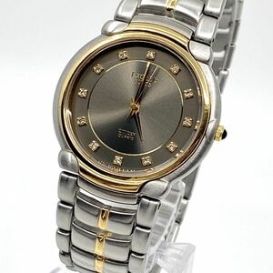 CITIZEN EXCEED EUROS 腕時計 ラウンド ダイヤベゼル 3針 クォーツ quartz コンビ ゴールド シルバー 金銀 シチズン エクシード Y728
