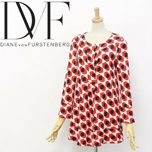 ◆DIANE von FURSTENBERG/ダイアンフォン ファステンバーグ GABY TUNIC 総柄 シルクジャージー チュニック トップス 0