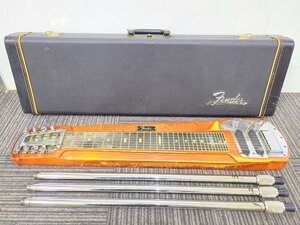 【ジャンク品】Fender 8弦スチールギター PAT.2838974? ケース付き フェンダー 1円～　Y7061