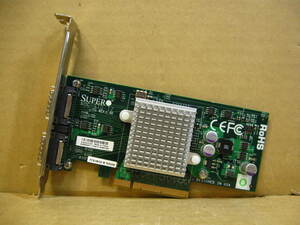 ▽SuperMicro AOC-STG-I2 REV:1.00 10Gbps DUAL PORT Infiniband ethernet adapter PCI-EX 中古 10G BASE-CX4 Intel 82598EB