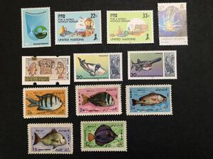 外国切手　未使用魚介類切手